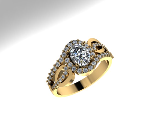14K Engagement Ring