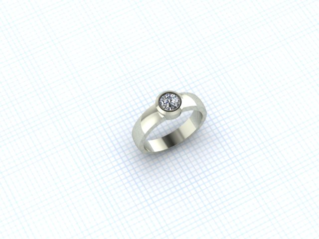 18K Diamond Ring