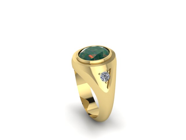 Ammolite Ring