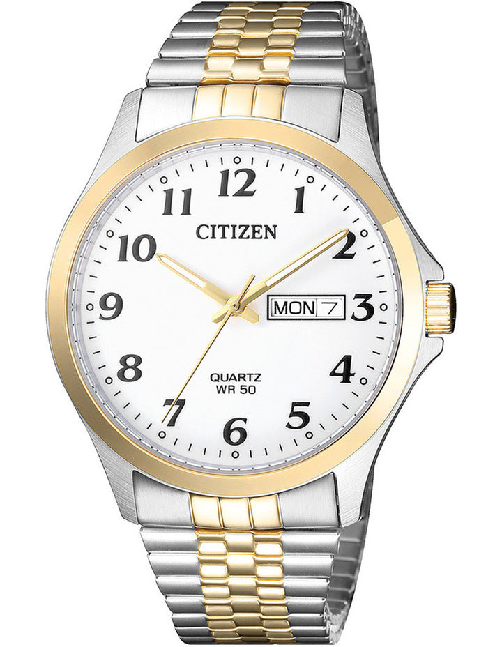 Citizen Quartz Two Tone Stainless Steel Model No. BF5004-93A