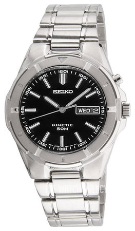 Seiko Men's SMY091 Stainless Steel Kinetic - SKU:SMY091