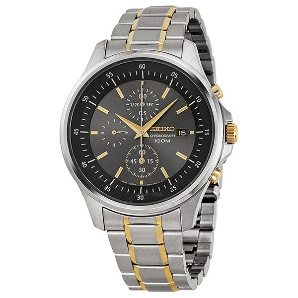 Seiko Gray Dial Two-tone Stainless Steel Men's Watch SNDE25