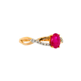 10K Yellow Gold Ruby Ring