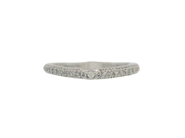 10K White Gold Wedding Band