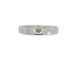 14K White Gold Solitaire Wedding Band