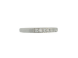 14K White Gold Pave Wedding Band