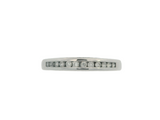 14K White Gold Channel Set Diamond Band