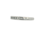 14K White Gold Channel Set Diamond Band