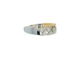 18K 2 Tone Wedding Band