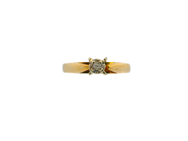 10K Yellow Gold Solitaire Ring