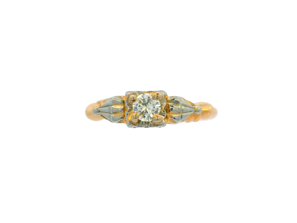 14K Two-Tone Diamond Ring