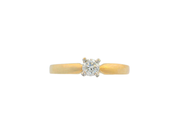 10K Yellow Gold Solitaire Ring