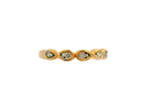 10K Yellow Gold Eternity Style Diamond Ring