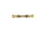 14K 2-Tone Gold Ring With Diamonds