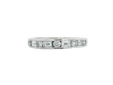 18K White Gold Channel Set Diamond Ring