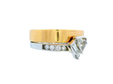 14K Yellow & White Gold Trillium Diamond Ring