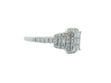 14K White Gold Multi-Diamond Ring