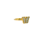 10K Yellow Gold Butterfly Ring