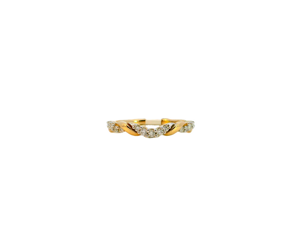 10K Yellow Gold Wavy Ring