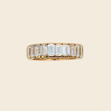 CZ Baguette Gold Ring 14K