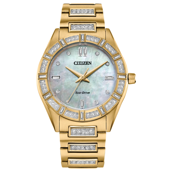 Citizen Eco Drive Silhouette Crystal Ladies Watch Model No. EM1022-51D