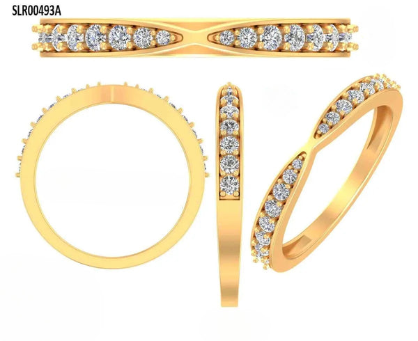 Beveled Diamond Ring