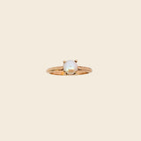 Solitaire Culture Pearl Ring 10K