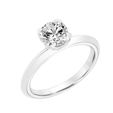 14k White Gold 0.95ct Solitaire Diamond Ring