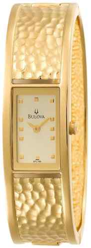 Ladies Bulova stainless steel gold tone 97L108