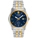 CITIZEN Corso Eco-Drive Blue Dial Two-tone Model No. BM7334-58L