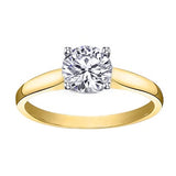 14k Yellow Gold Engagement Ring with 1.0ct diamond