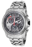 Men's Chrono-Time Eco-Drive Grey Dial Stainless Steel Watch Model No. BY0100-51H